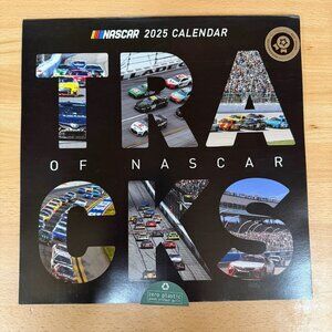 NASCAR Tracks 2025 Wall Calendar Zero Plastic Sealed